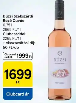 Tesco Dúzsi Szekszárdi Rozé Cuvée ajánlat