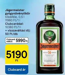 Tesco Jägermeister gyógynövénylikőr ajánlat