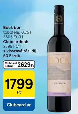 Tesco Bock bor ajánlat