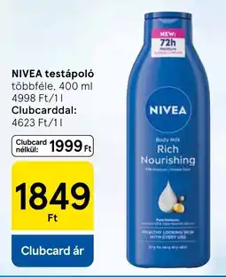 Tesco NIVEA testápoló ajánlat