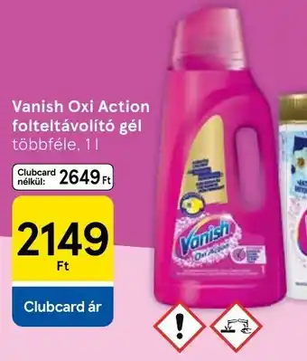 Tesco Vanish Oxi Action folteltávolító gél ajánlat