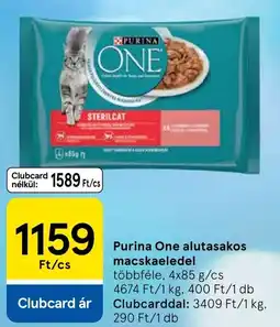 Tesco Purina One alutasakos macskaeledel ajánlat