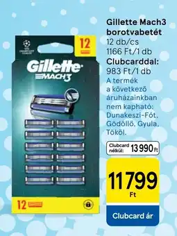 Tesco Gillette Mach3 borotvabetét ajánlat