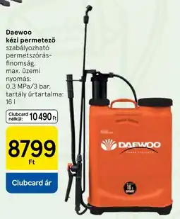 Tesco Daewoo kézi permetező ajánlat