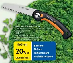 Tesco Fiskars összecsukható fűrész ajánlat