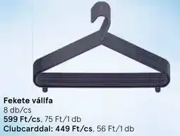 Tesco Fekete vállfa ajánlat