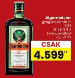 Spar Jägermeister gyógynövénylikör ajánlat