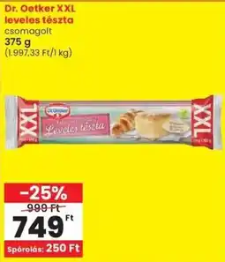 Spar Dr. Oetker XXL leveles tészta ajánlat