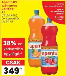 Spar Apenta 0% szénsavas Üdítőital ajánlat