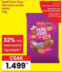 Spar Detki Tere-Fere kókuszos omlós keksz ajánlat