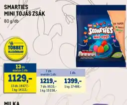 Metro SMARTIES MINI TOJÁS ZSÁK ajánlat