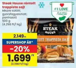 Spar Steak House rántott trappista sajt ajánlat
