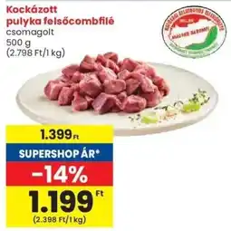 Spar Kockázott pulyka felsőcombfilé ajánlat