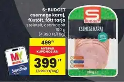 Spar S-BUDGET csemege karaj, füstölt, főtt tarja ajánlat