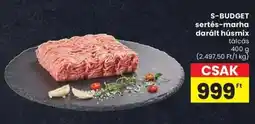 Spar S-BUDGET sertés-marha darált húsmix ajánlat