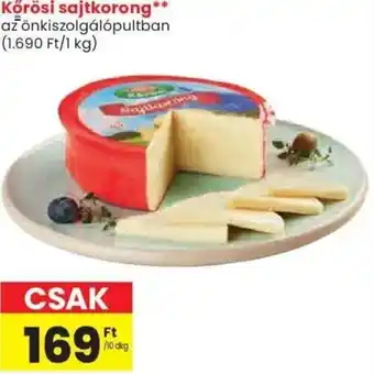 Spar Kőrösi sajtkorong ajánlat
