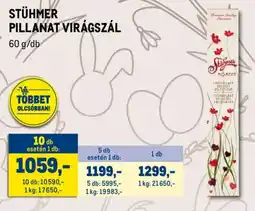 Metro STÜHMER PILLANAT VIRÁGSZÁL ajánlat