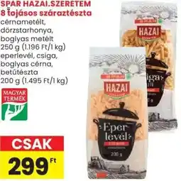 Spar SPAR HAZAI.SZERETEM 8 tojásos száraztészta ajánlat
