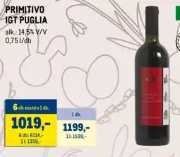 Metro PRIMÍTIVO IGT PUGLIA ajánlat