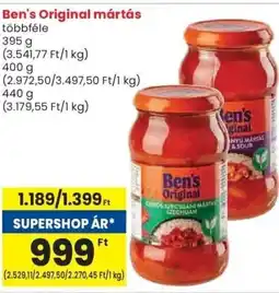 Spar Ben's Original mártás ajánlat