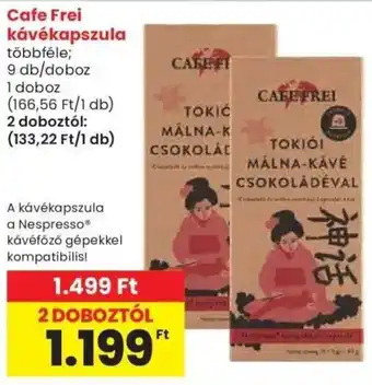 Spar Cafe Frei kávékapszula ajánlat