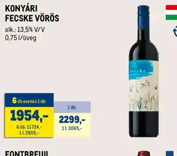 Metro KONYÁRI FECSKE VÖRÖS ajánlat