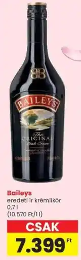 Spar Baileys eredeti ír krémlikör ajánlat