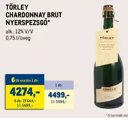 Metro TÖRLEY CHARDONNAY BRUT NYERSPEZSGŐ ajánlat