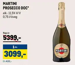 Metro MARTINI PROSECCO DOC ajánlat