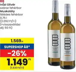 Spar BB Irsai Olivér / Muskotály ajánlat