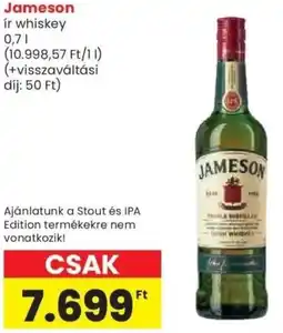 Spar Jameson ir whiskey ajánlat
