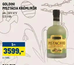 Metro GOLDINI PISZTÁCIA KRÉMLIKŐR ajánlat