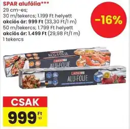 Spar SPAR alufólia ajánlat