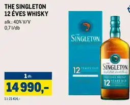 Metro THE SINGLETON 12 ÉVES WHISKY ajánlat