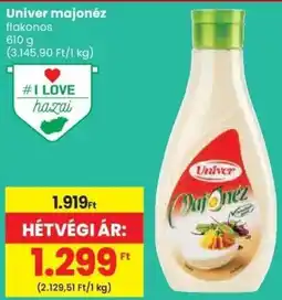 Spar Univer majonéz ajánlat