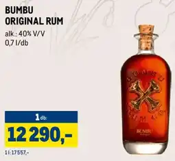 Metro BUMBU ORIGINAL RUM ajánlat