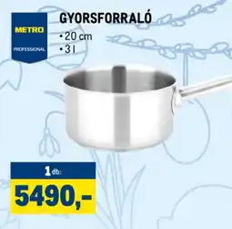 Metro METRO PROFESSIONAL GYORSFORRAL ajánlat
