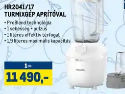 Metro PHILIPS HR2041/17 TURMIXGÉP APRÍTVAL ajánlat
