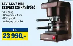 Metro SZV-612/3 MINI ESZPRESSZ KÁVÉFŐZŐ ajánlat