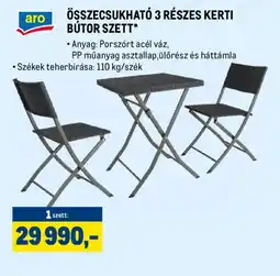Metro ARO KERTI BÚTOR SZETT ajánlat