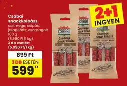 Spar Csabai snackkolbász ajánlat