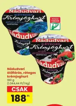 Spar Nádudvari élőflórás, réteges krémjoghurt ajánlat