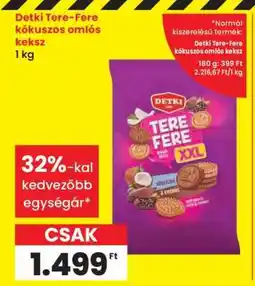 Spar Detki Tere-Fere kókuszos omlós keksz ajánlat