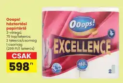 Spar Ooops! háztartási papírtörlő ajánlat