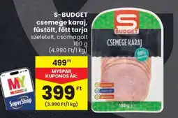Spar S-BUDGET csemege karaj ajánlat
