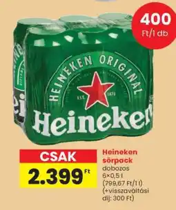 Spar Heineken sörpack ajánlat