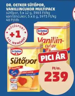 PENNY Dr. Oetker Sütőpor, Vanillincukor Multipack ajánlat