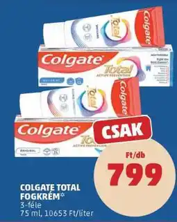 PENNY Colgate Total fogkrém ajánlat