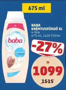 PENNY BABA KRÉMTUSFÜRDŐ XL ajánlat