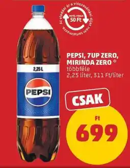 PENNY PEPSI, 7UP ZERO, MIRINDA ZERO ajánlat